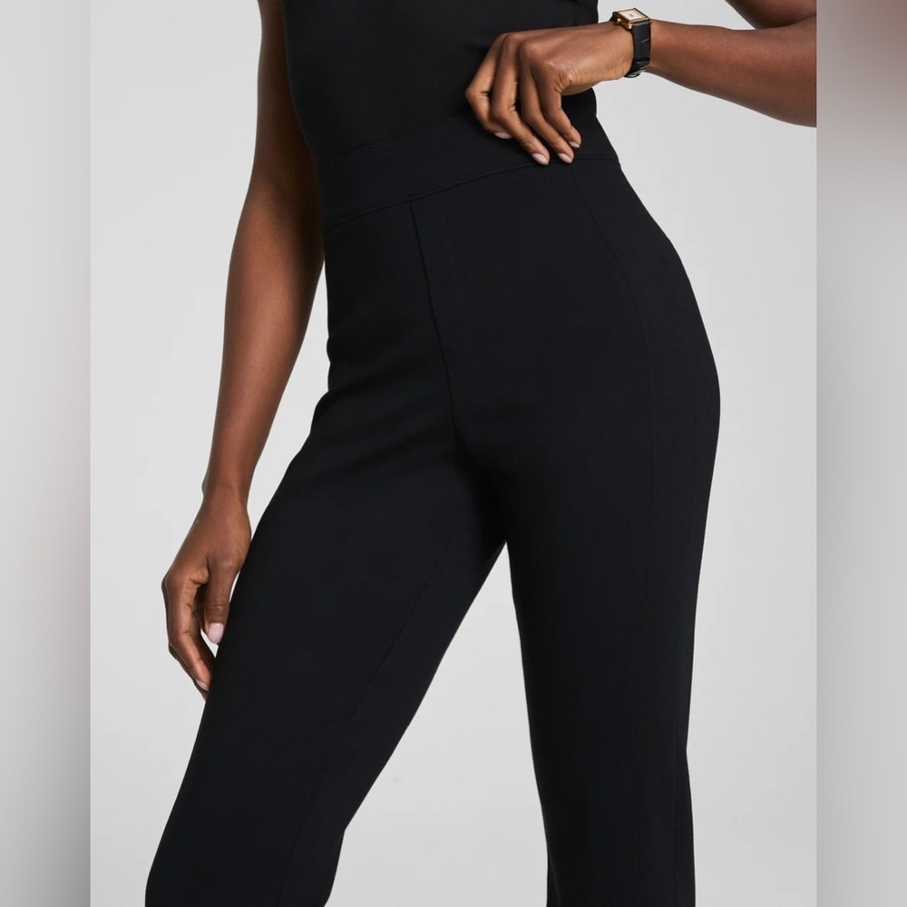 SPANX Black Ponte Slim Straight Pant sz L - Picture 3 of 10
